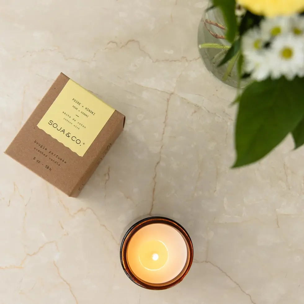 Thumbnail: Soy Wax Candle - Pear & Hinoki