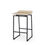 Thumbnail: Givens Natural Wood W/Black Metal Counter Stool