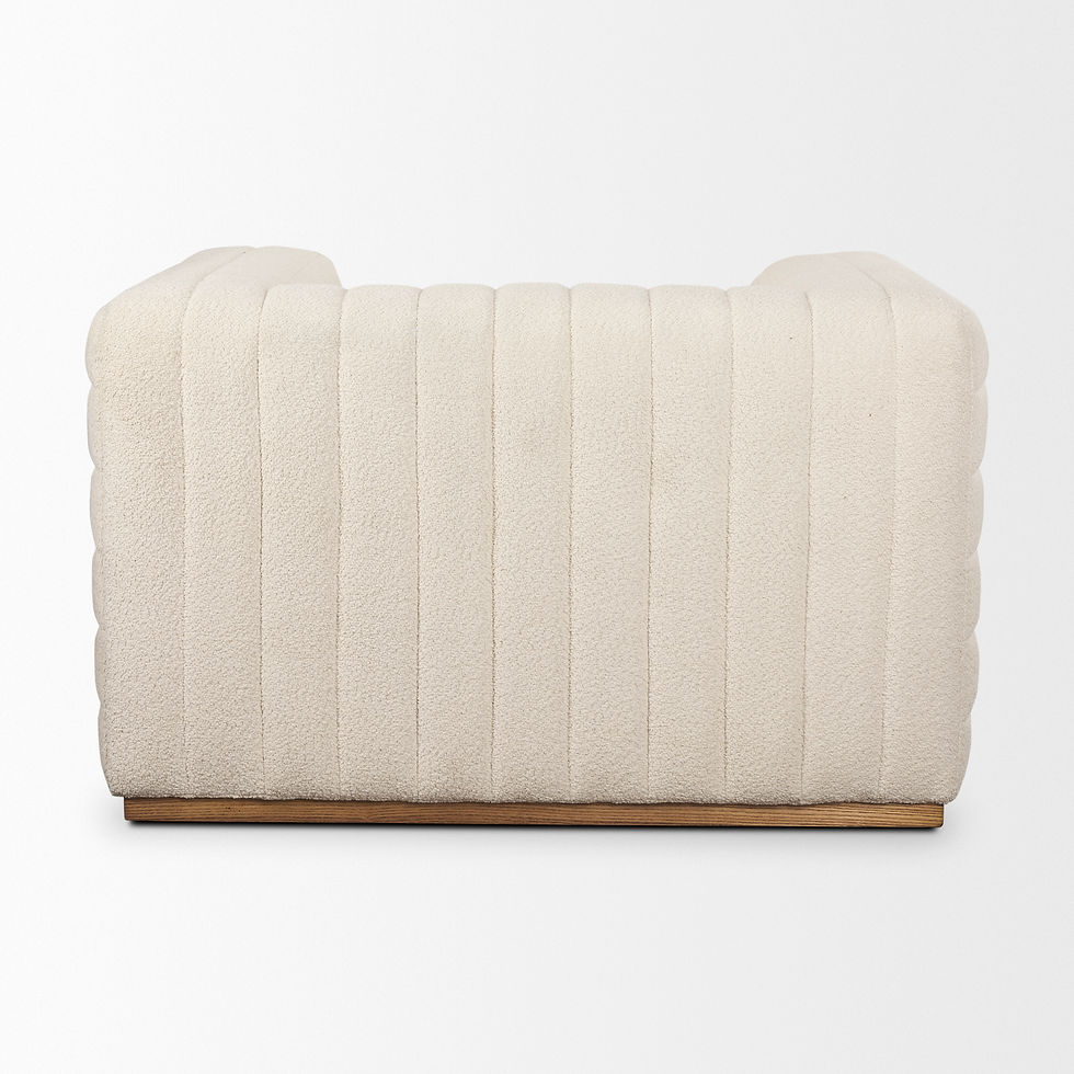 Thumbnail: Ricciardo Cream Boucle Upholstered Arm Chair