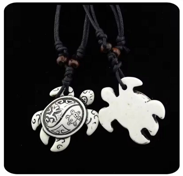 Thumbnail: Puerto Rico Unisex Necklace Taino Symbols Hieroglyph