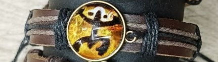 Thumbnail: Coqui Taino Leather Bracelet