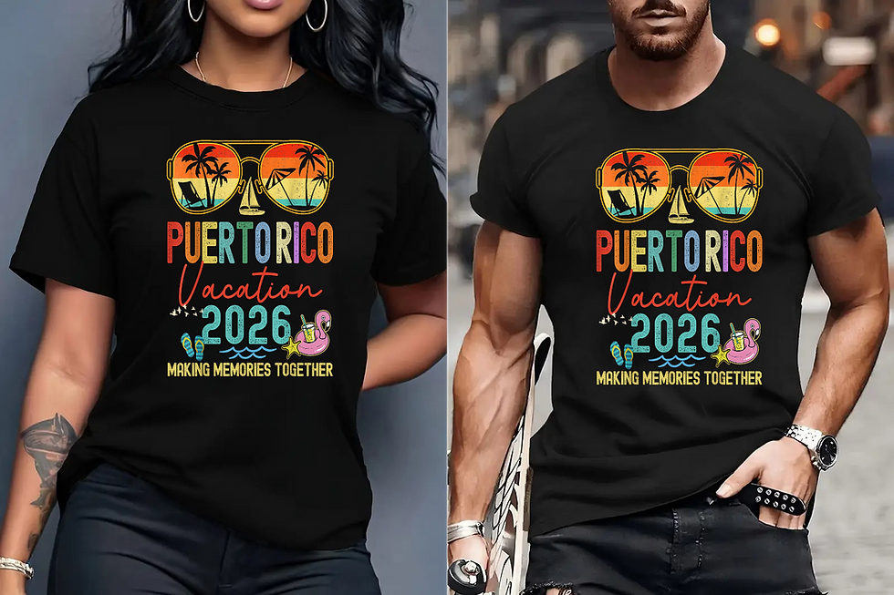 Family Vacation Puerto Rico 2026 Unisex T-Shirt