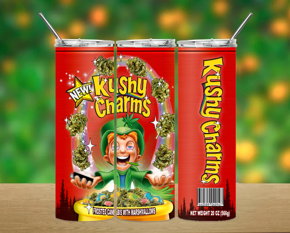 Funny Cannavis Tumbler Cups W/ Lid, Individually Box