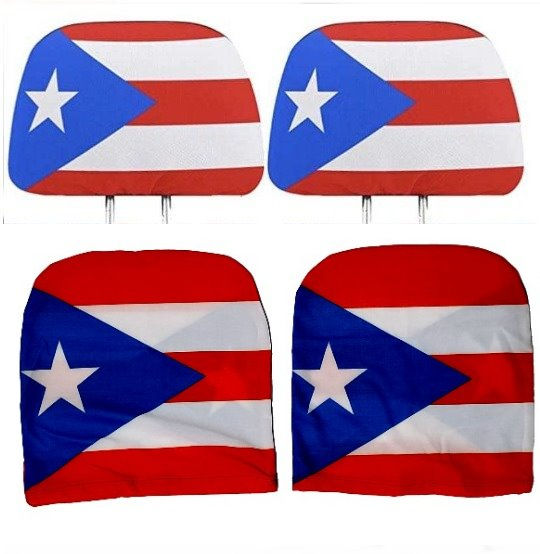Thumbnail: Puerto Rico Flag Elastic Car Headrest Cover