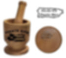 Puerto Rico Small Size Wood Mortar & Pestle - Pilon Madera