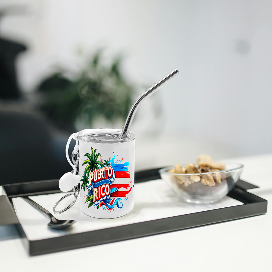 Thumbnail: Puerto Rico Mini Tumbler Cups W/ Lid Individually Box