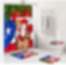 Christmas Shower Curtain Bathroom Set W/ Puerto Rico Flag