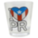 I Love Puerto Rico Shot Glass