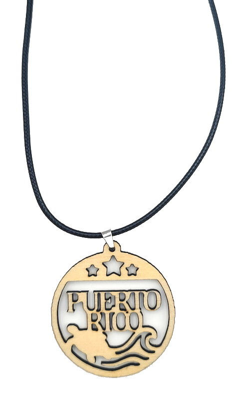Wood Crafts Puerto Rico Necklace & Pendant