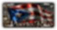Puerto Rico Flag License Plate