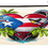 Thumbnail: Puerto Rico Flag In Heart Canvas Cosmetic Bags