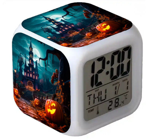 Halloween Design Digital Alarm Clock