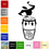 Thumbnail: Puerto Rico & Conga Vinyl Sticker