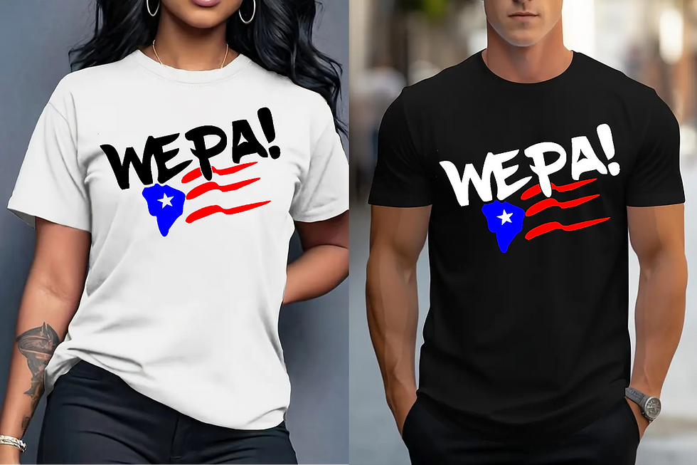 WEPA! & Puerto Rico Flag T-Shirt