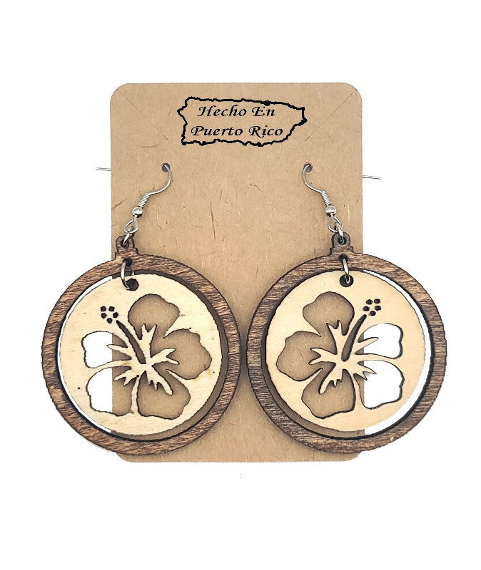 Wood Crafts Amapola Earring