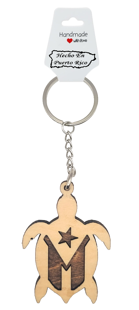 Thumbnail: Puerto Rico Wood Crafts Handmade Keychain