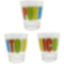 Puerto Rico Black Flag Shot Glass
