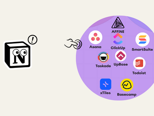 X alternativas ao Notion para Projetos e Tarefas.