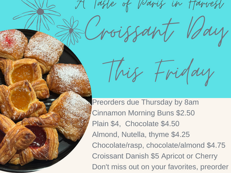 We are back! Bread available T, W, F