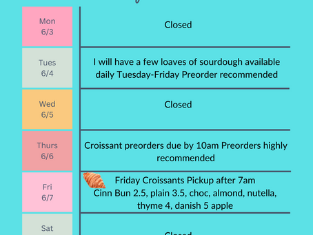 Happy June! Here is the plan for this week.