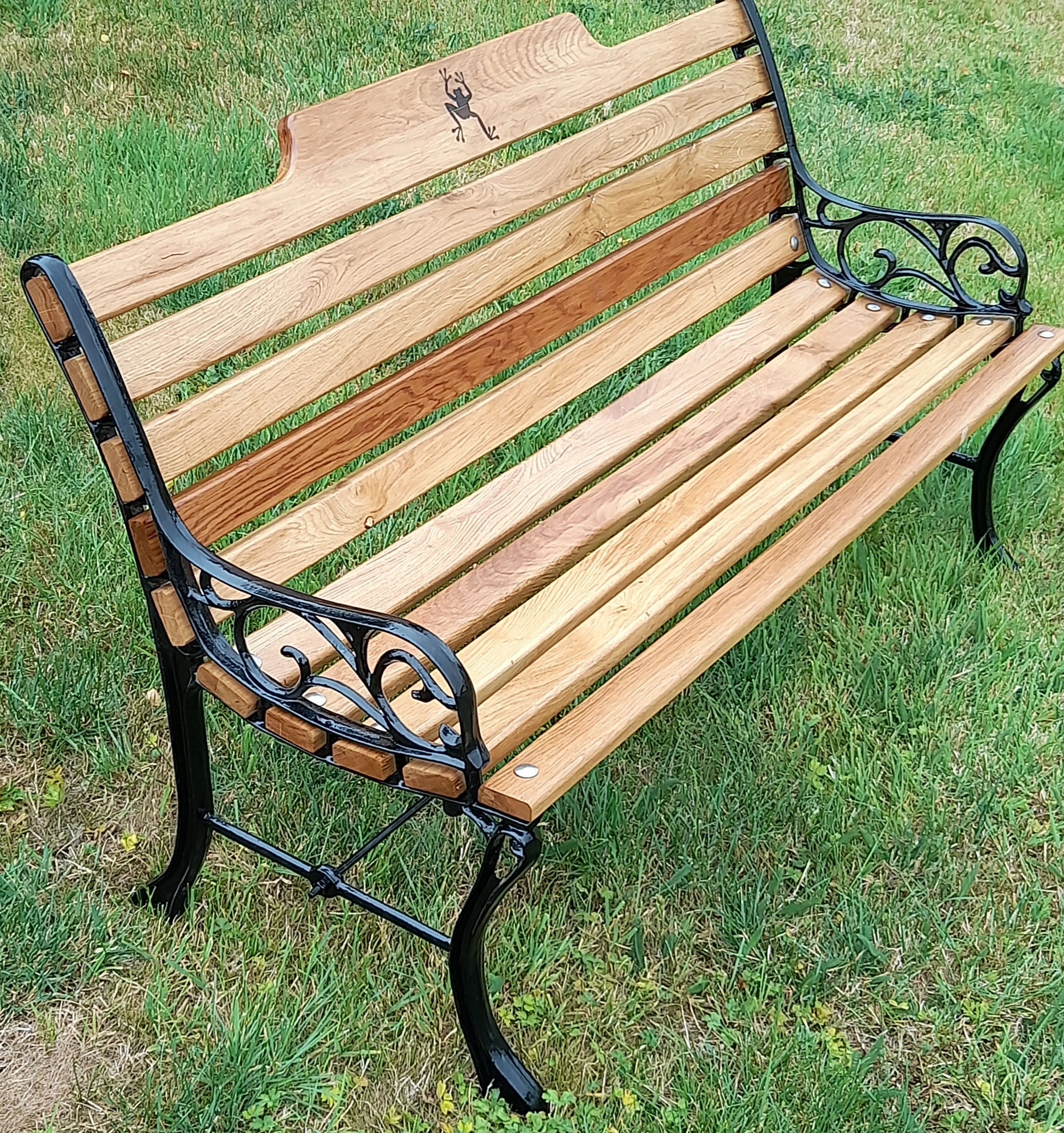 Restored Cast Iron Garden Benches