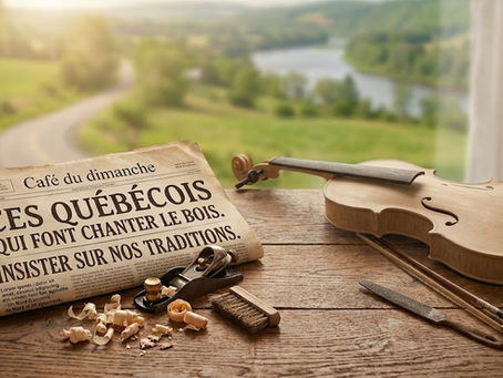 Ces Québécois qui font vibrer nos traditions : L’art de la lutherie
