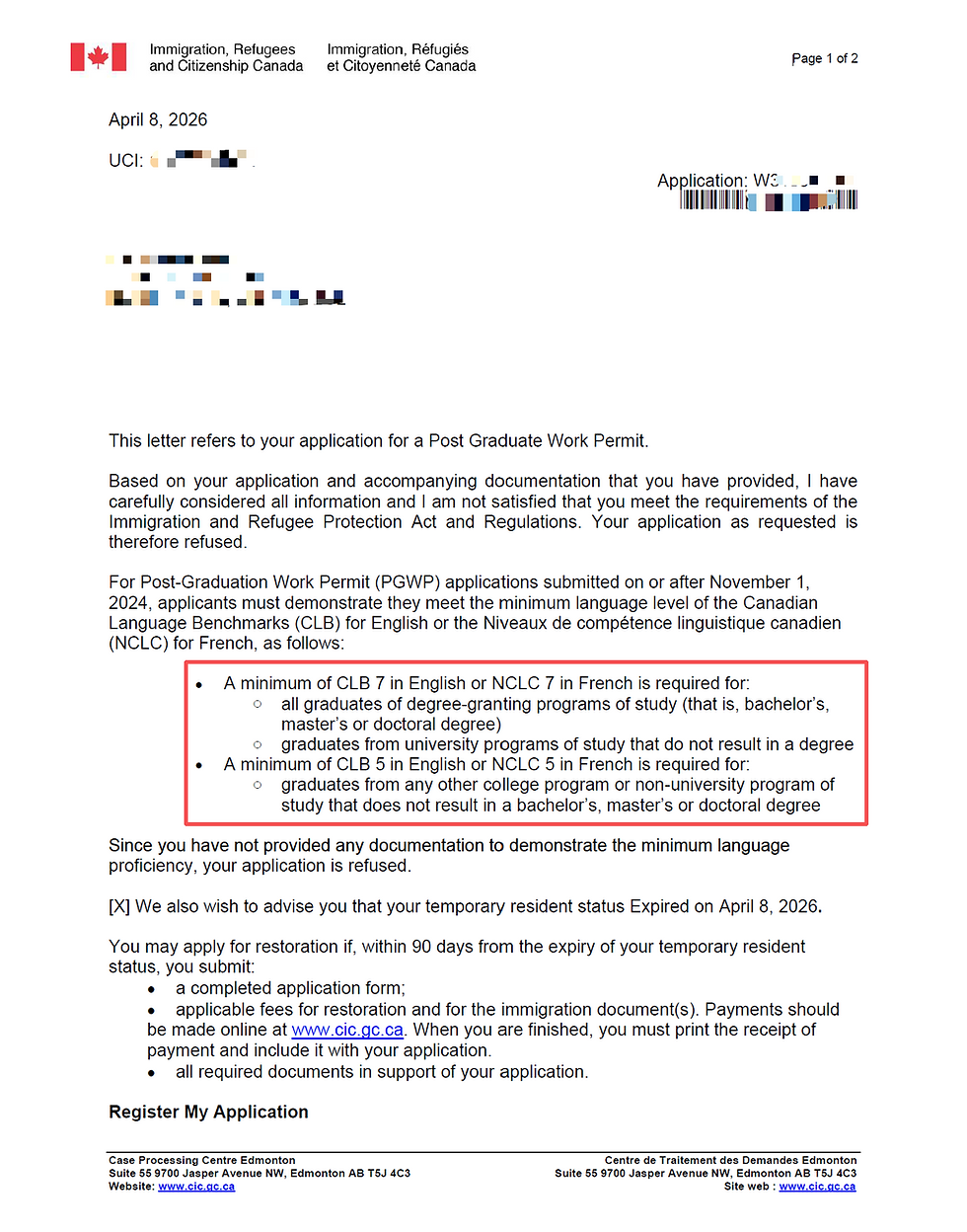 全网警告:PGWP,语言成绩不达标千万别硬交!
