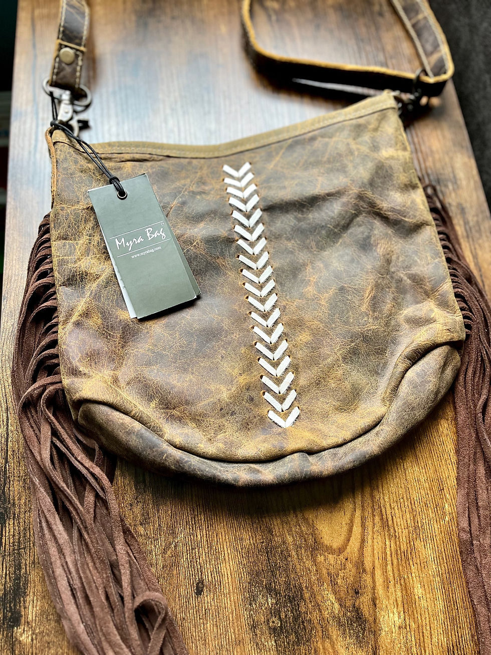 Thumbnail: Myra Xena Leather Fringe Bag