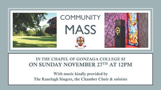 Community Mass Sunday 27 November