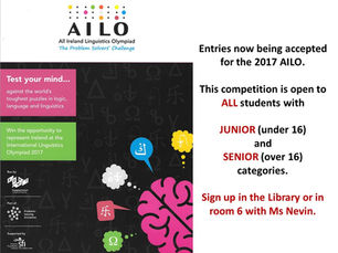 All-Ireland Linguistics Olympiad: sign up now!