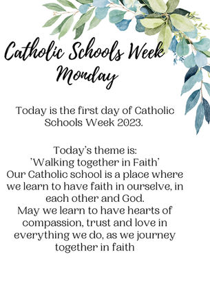 Catholic Schools Week 2023