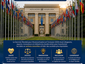L’OMSAC au cœur du Sommet Mondial pour l’Autonomisation et l’Inclusion Genève, Palais des Nations – 21 mai 2026