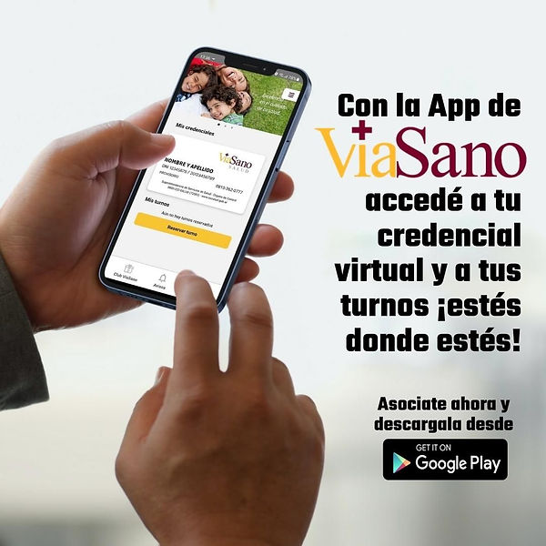 Club VíaSano Salud, te brinda descuentos y beneficios para vos y tu familia.