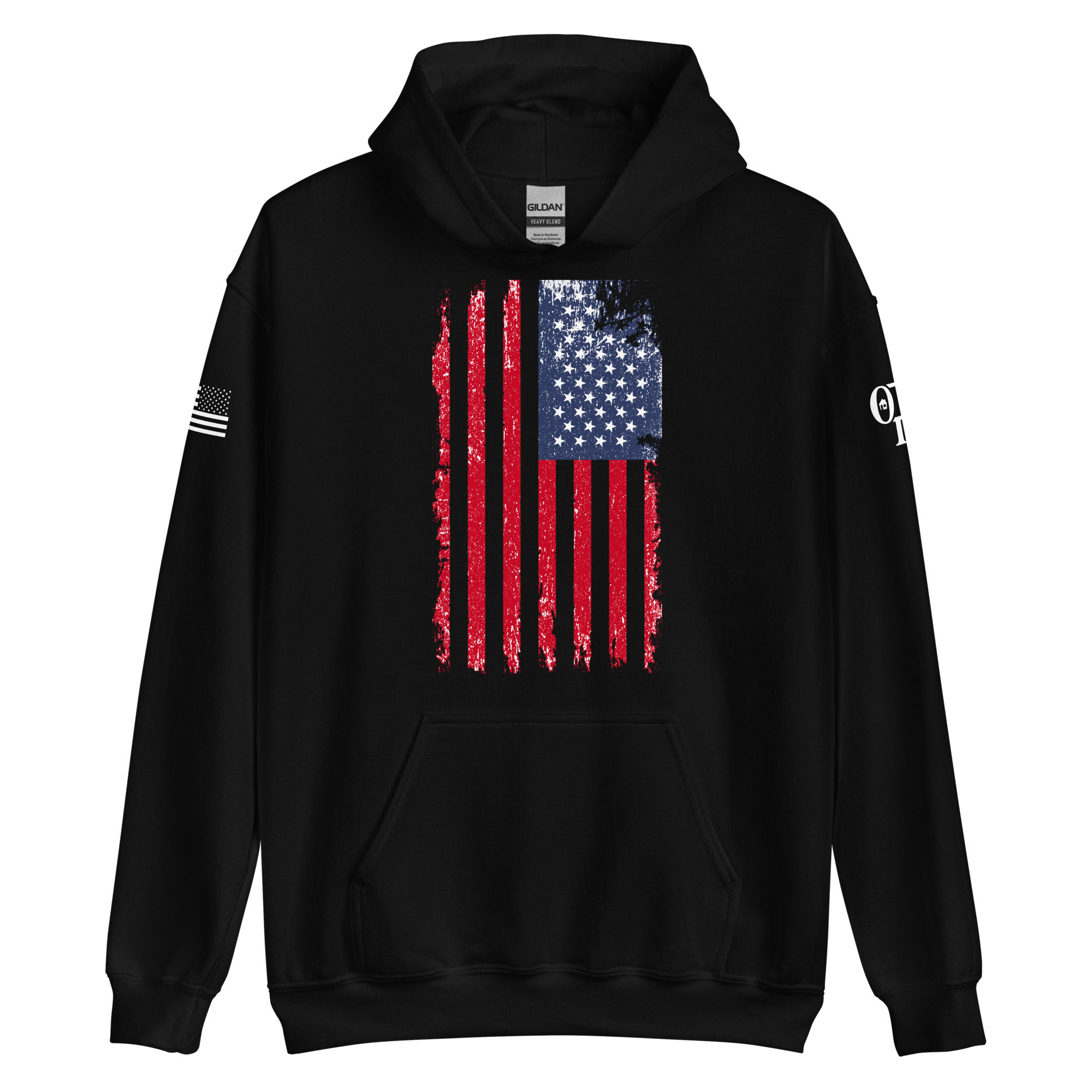 Distressed American Flag Hoodie