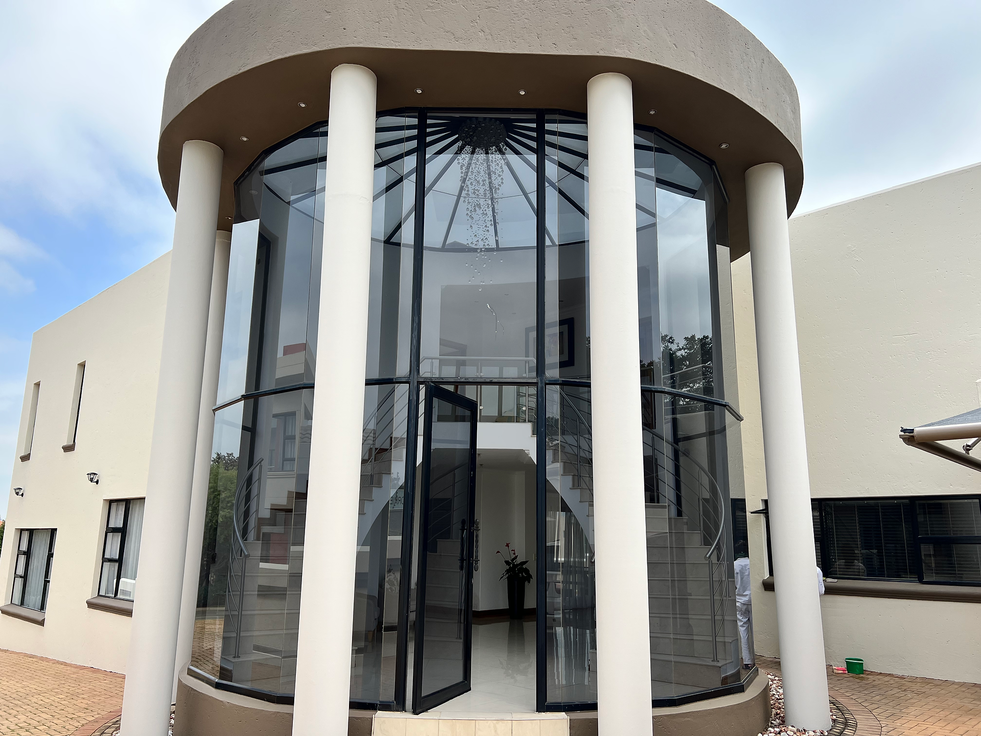 Entrance of a property painted by the painting crew in Ruimsig Golf Estate