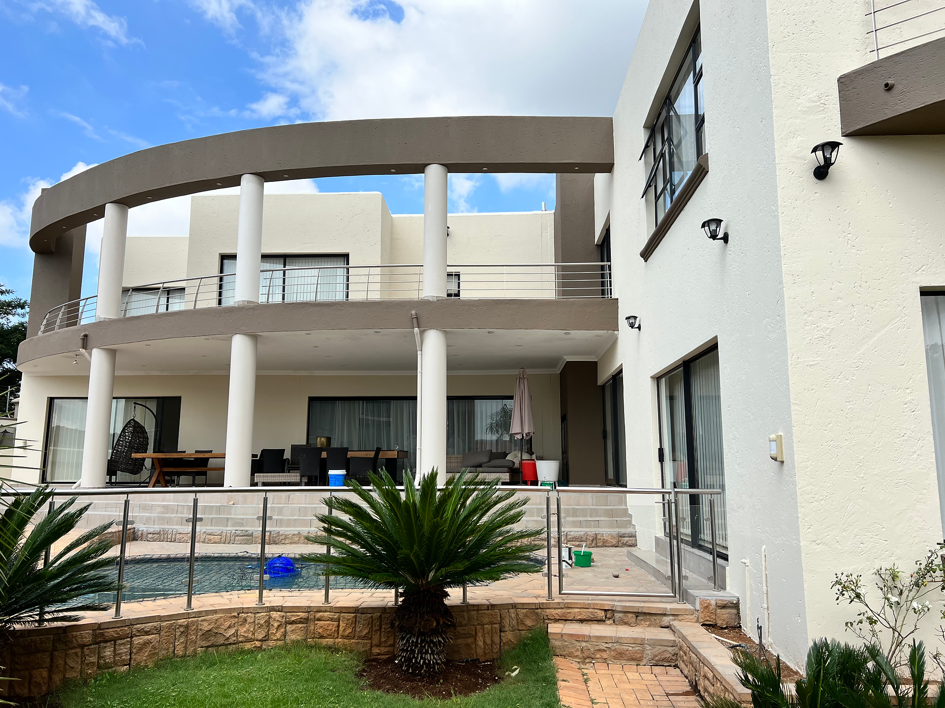 Balcony and Patio in Ruimsig Golf Estate painted by The Painting Crew