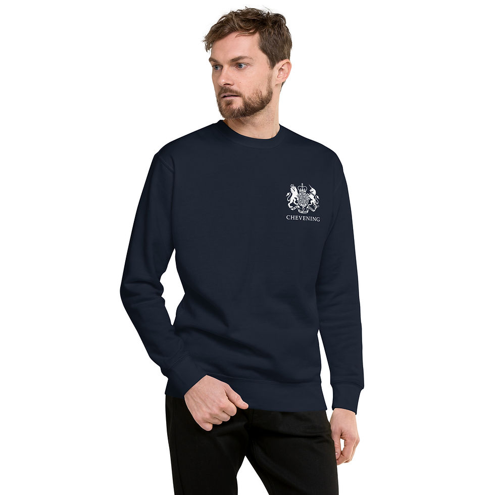 Thumbnail: Chevening Premium Sweatshirt   I   White Logo, UNISEX
