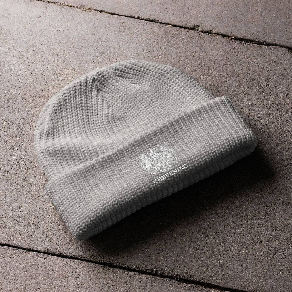 Thumbnail: Chevening Fisherman Beanie   I   White Logo