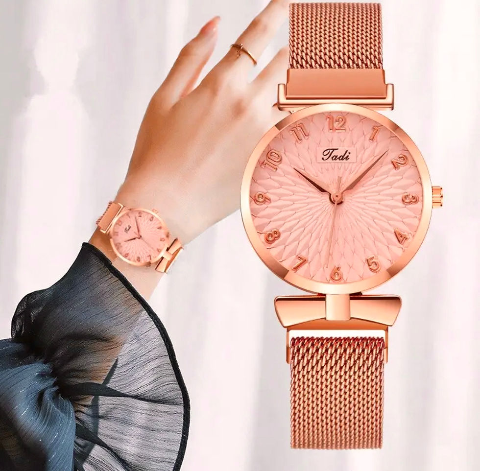 Thumbnail: DABC 2pc Fashion Crystal Watch Set 