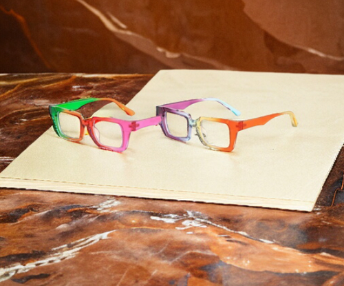 Colorblock Frame DABC Colorblock Square Frame Glasses | DABC
