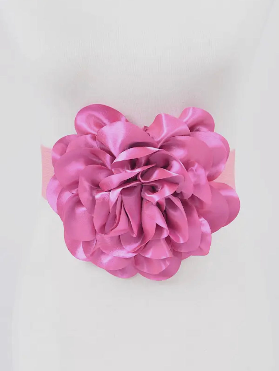 Thumbnail: DABC “Big Flower” Satin Elastic Belt