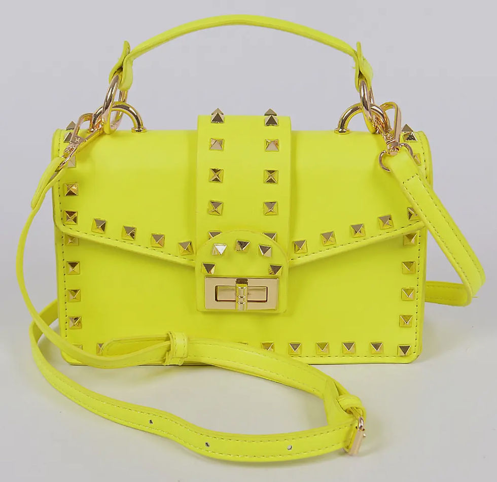 Thumbnail: DABC “Lu Studded” Top Handle Clutch