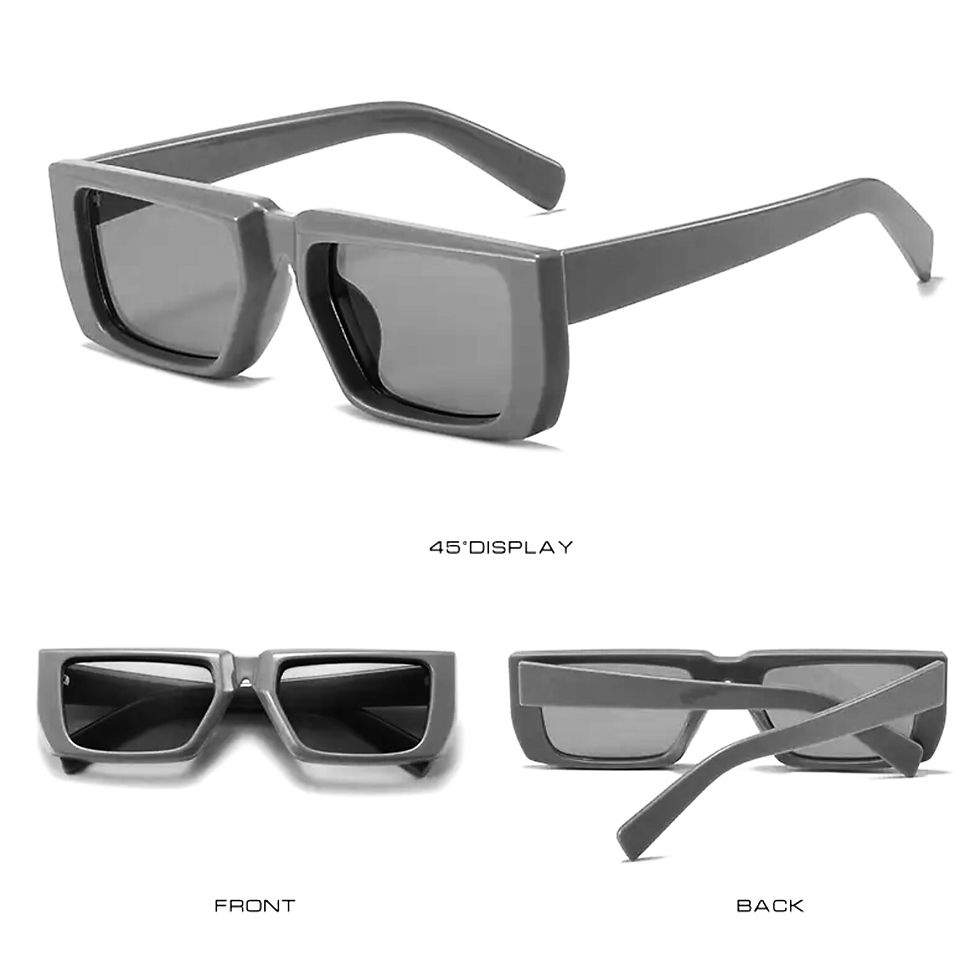 Thumbnail: DABC Square Men’s Vintage Sunglasses