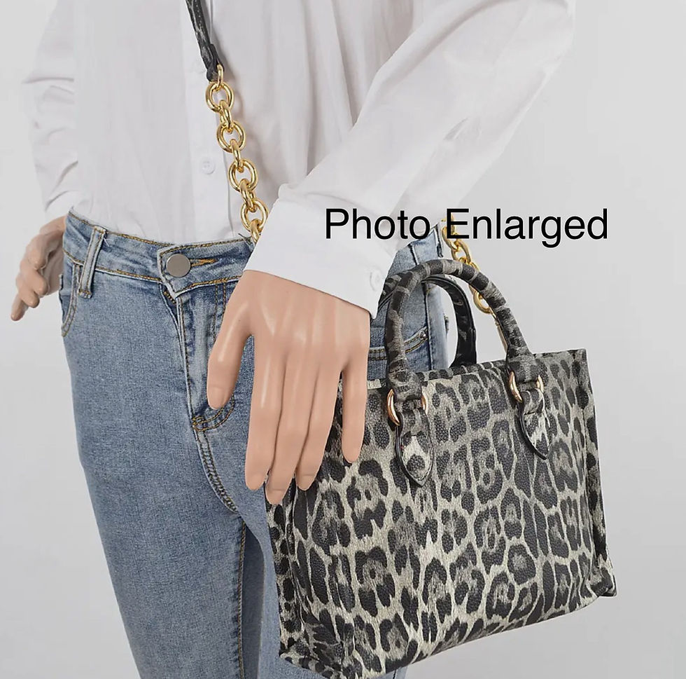 Thumbnail: DABC “Empire Cove” Leopard  Medium Tote Collection