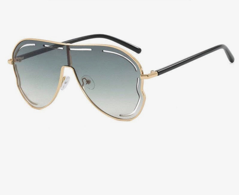 Thumbnail: DABC Trendy Oversize Toad Style Sunglasses