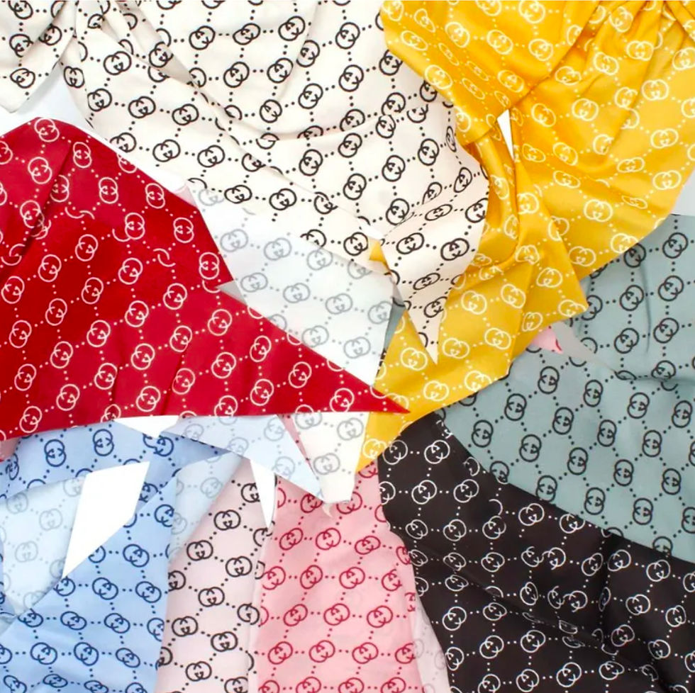 Thumbnail: DABC G G Inspired Scrunchie Hair Tie 