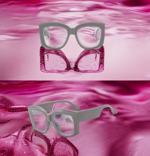 DABC Grey Concave Style Glasses