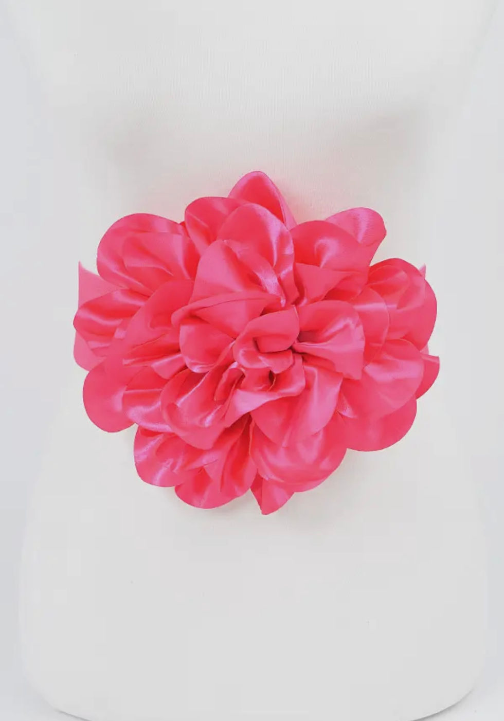 Thumbnail: DABC “Big Flower” Satin Elastic Belt