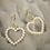 Thumbnail: DABC Pearl, Heart Shaped, Exquisite Earrings