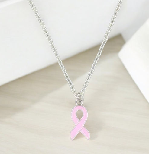 DABC BCA Light Pink Ribbon Necklace